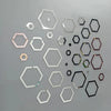 Acrylic Hexagon Ring Mirror Wall Decor